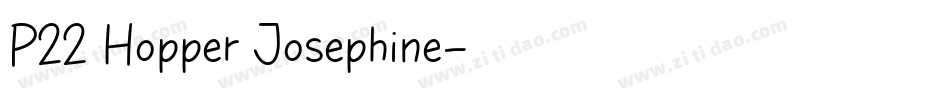 P22 Hopper Josephine字体转换